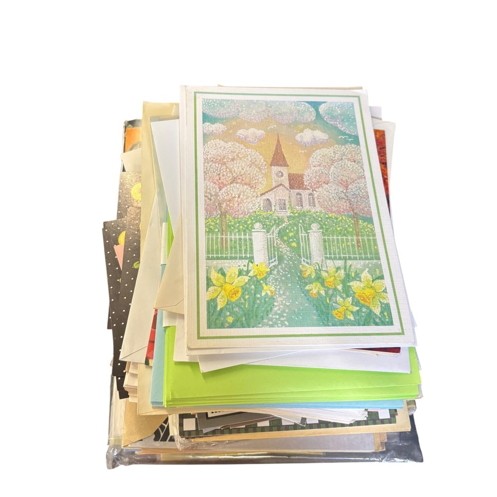 Bulk Greeting Card Stationery Lot Hallmark Stickers Envelopes 2lb Mixed Occasion